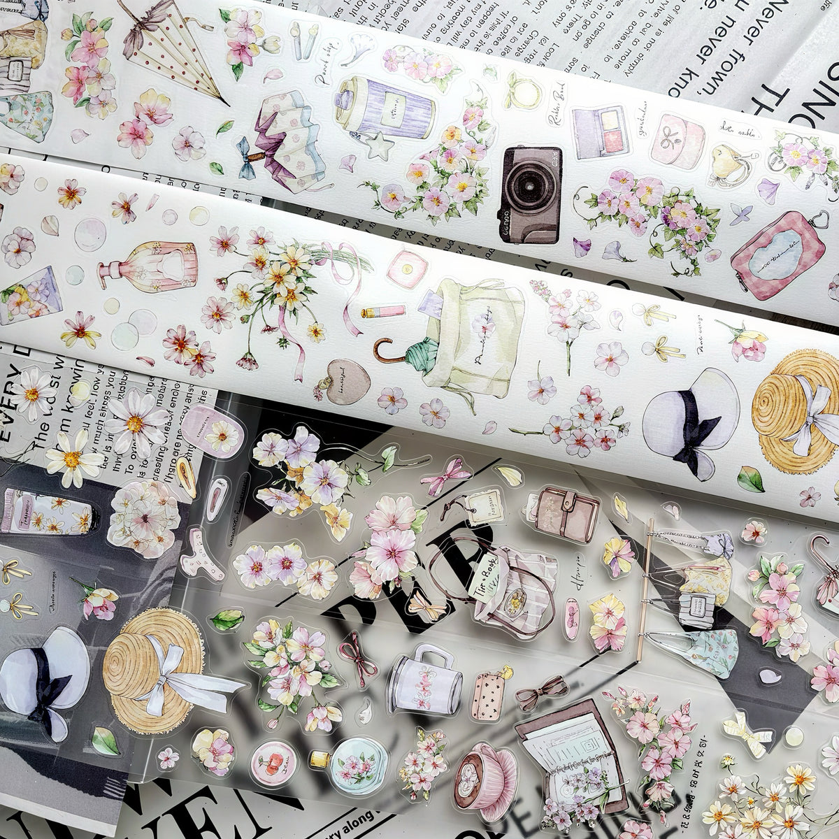 Flower Fashion Decor Die‑Cut Tape