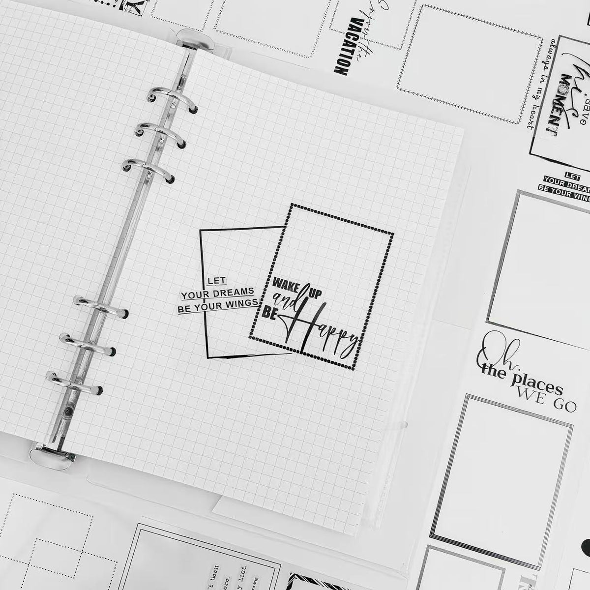 Multi‑Style Collage Frame Die‑Cut PET Tape