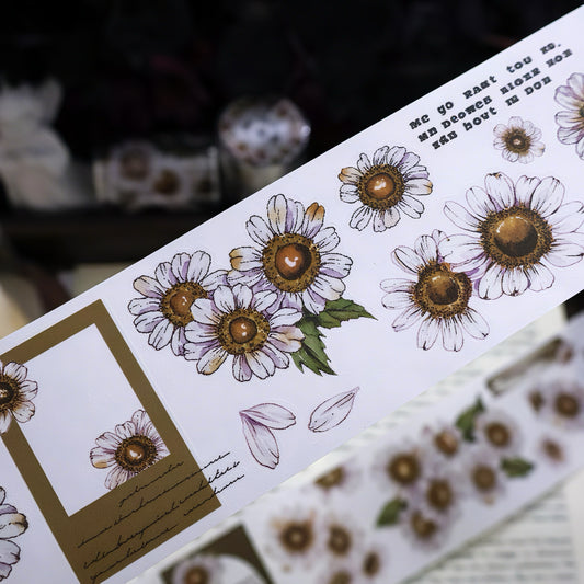 Purple Daisy Die-Cut Tape