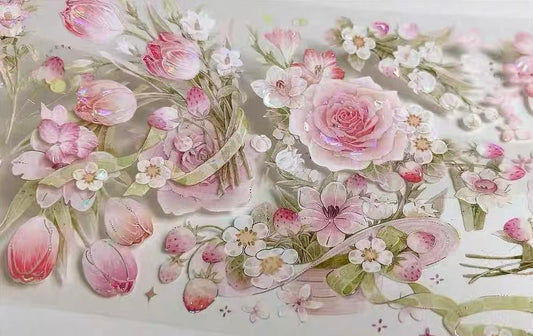Pastel Tulips PET Tape