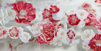 Red Velvet Floral Ode PET Tape