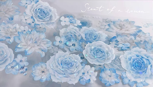 Moonlight Blue Roses PET Tape