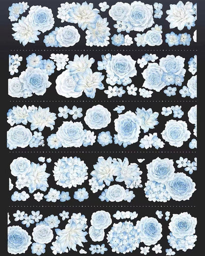 Moonlight Blue Roses PET Tape