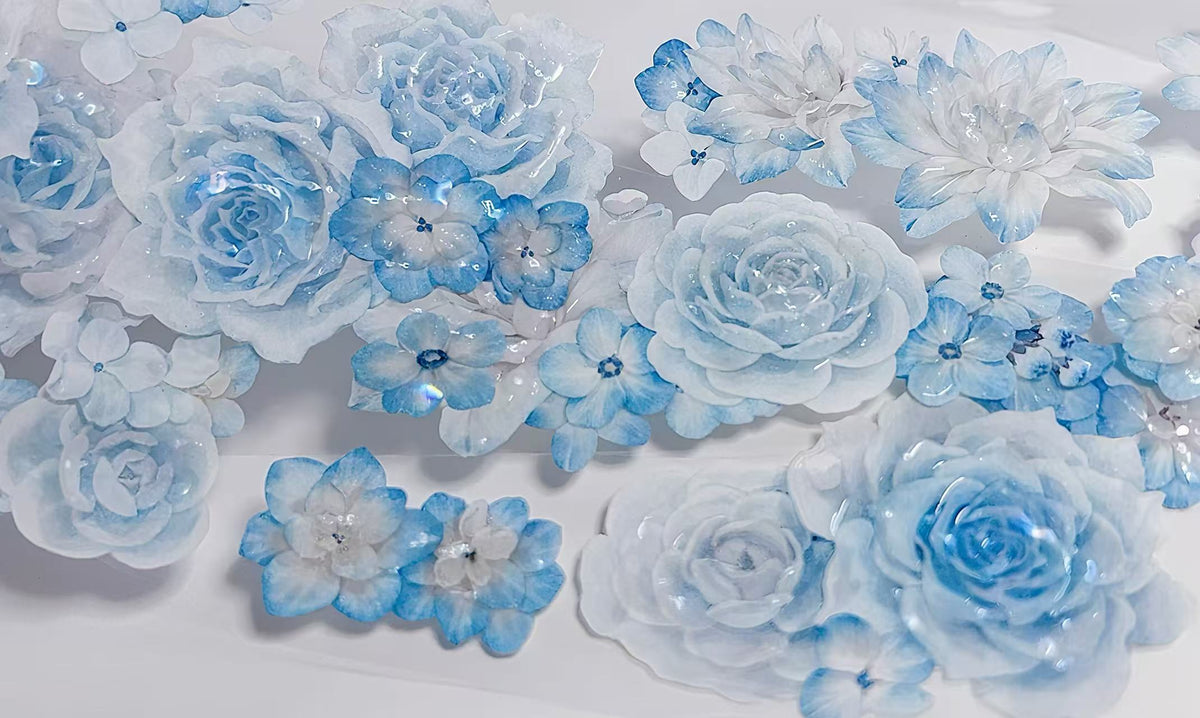 Moonlight Blue Roses PET Tape