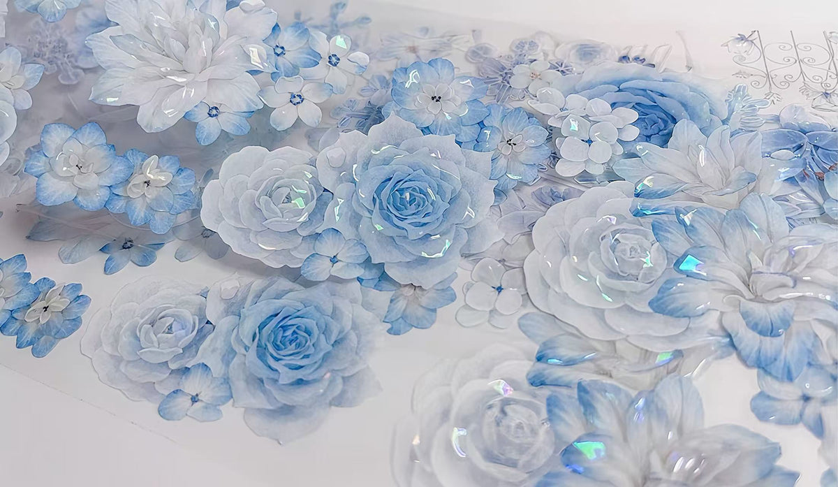 Moonlight Blue Roses PET Tape