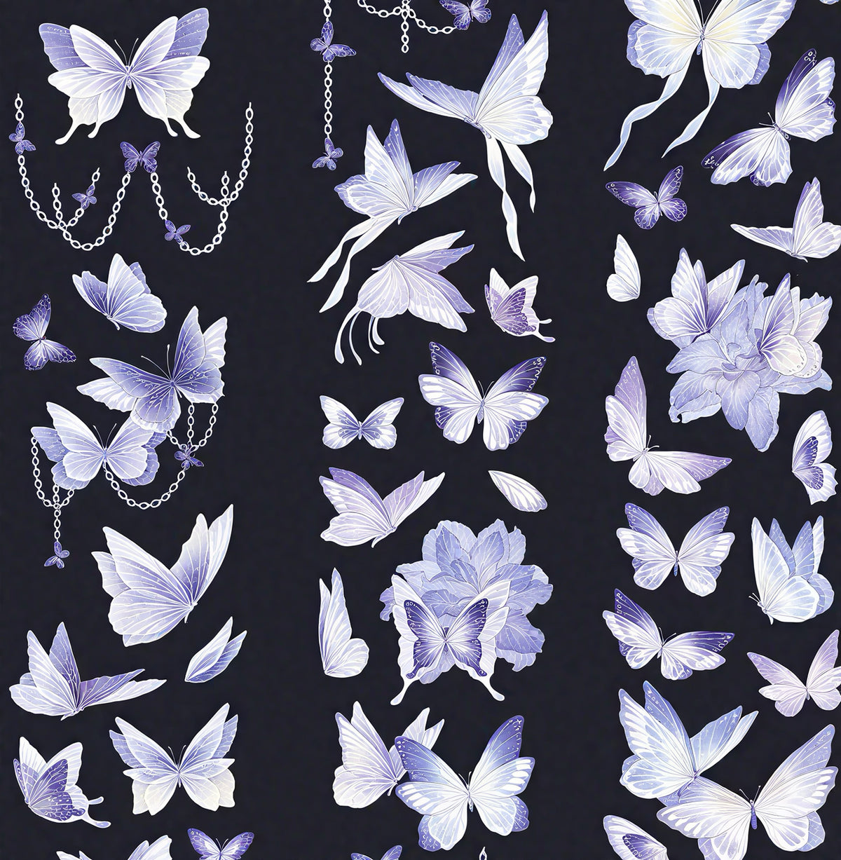 Sparkle Purple Butterfly Die-Cut Tape