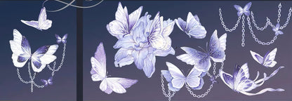 Sparkle Purple Butterfly Die-Cut Tape