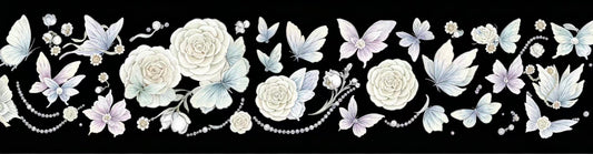 Shiny Floral Butterfly Die-Cut Tape