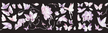 Glitter Sand Pink Butterfly Die-Cut Tape