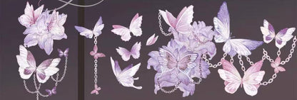 Glitter Sand Pink Butterfly Die-Cut Tape