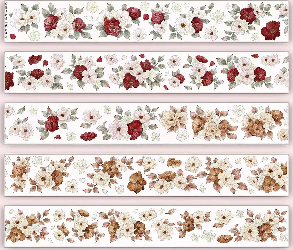 Bloomlight Vintage Floral Die-Cut Tape