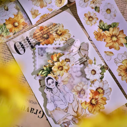 Golden Daisy Die-Cut PET Tape