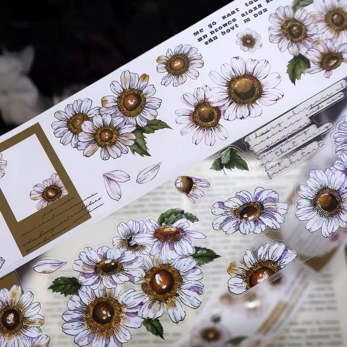 Purple Daisy Die-Cut Tape