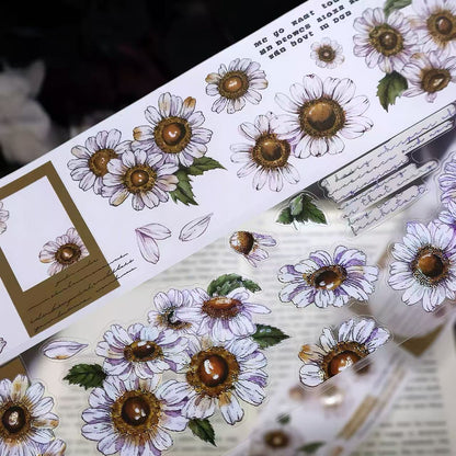Purple Daisy Die-Cut Tape