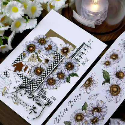 Purple Daisy Die-Cut Tape