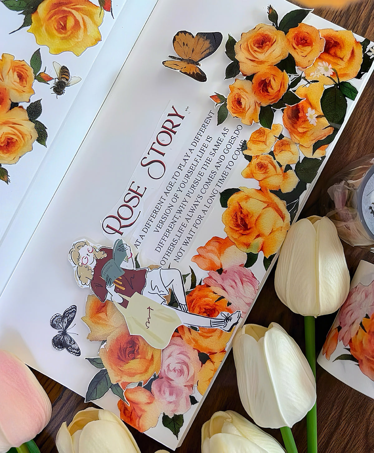 Daily Life Girl Die-Cut Washi Tape