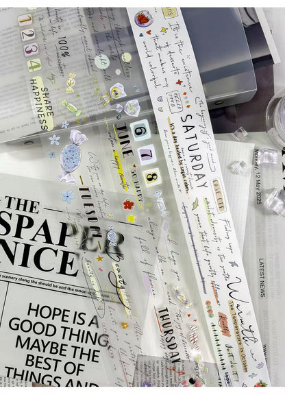 Daily Sweet Plan Die-Cut PET Tape