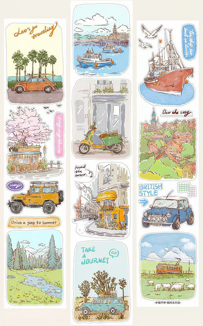 Holiday Journey Scenery Die‑Cut Tape