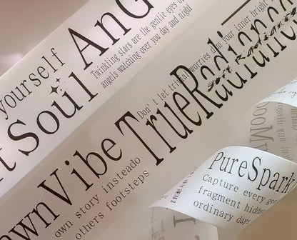 Black Art Font Journaling Tape