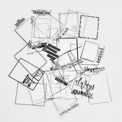 Multi‑Style Collage Frame Die‑Cut PET Tape