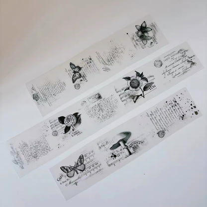 Vintage Butterfly Sheet Music PET Tape