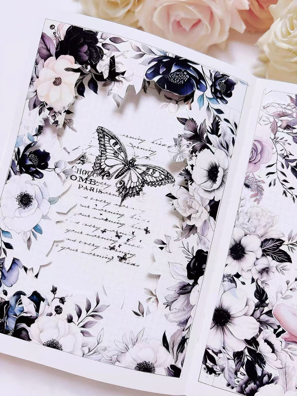 Vintage Butterfly Sheet Music PET Tape