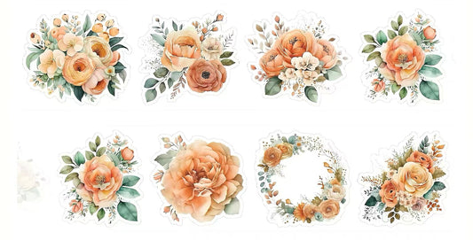 Multicolor Flower Bouquet PET Tape