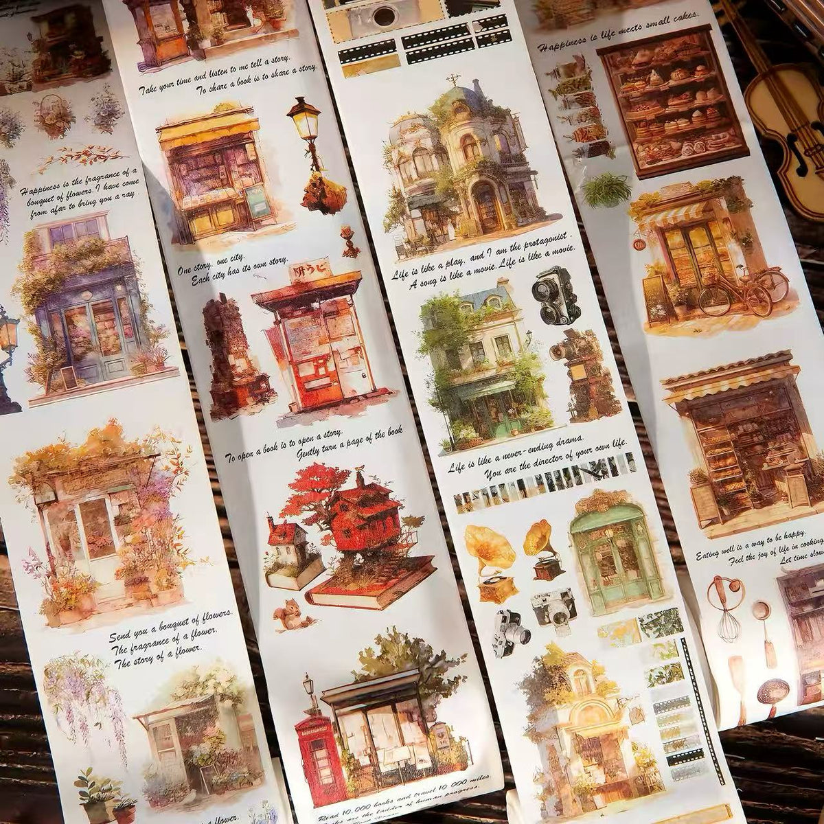 Vintage Town Shop Washi Tape