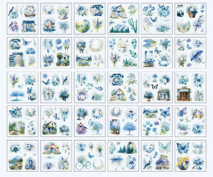 Floral & Butterfly PET Journal Sticker