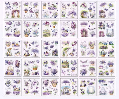 Floral & Butterfly PET Journal Sticker