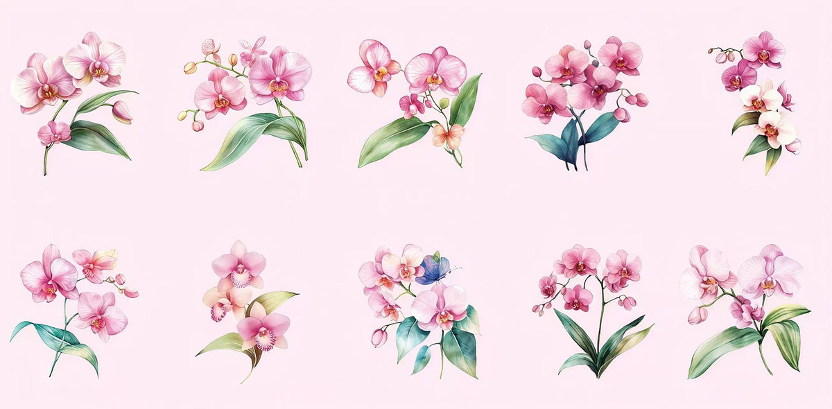 Multi-Species Flower PET Sticker