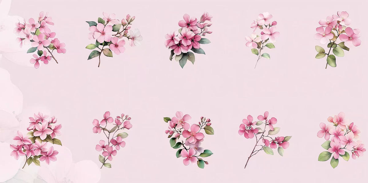 Multi-Species Flower PET Sticker