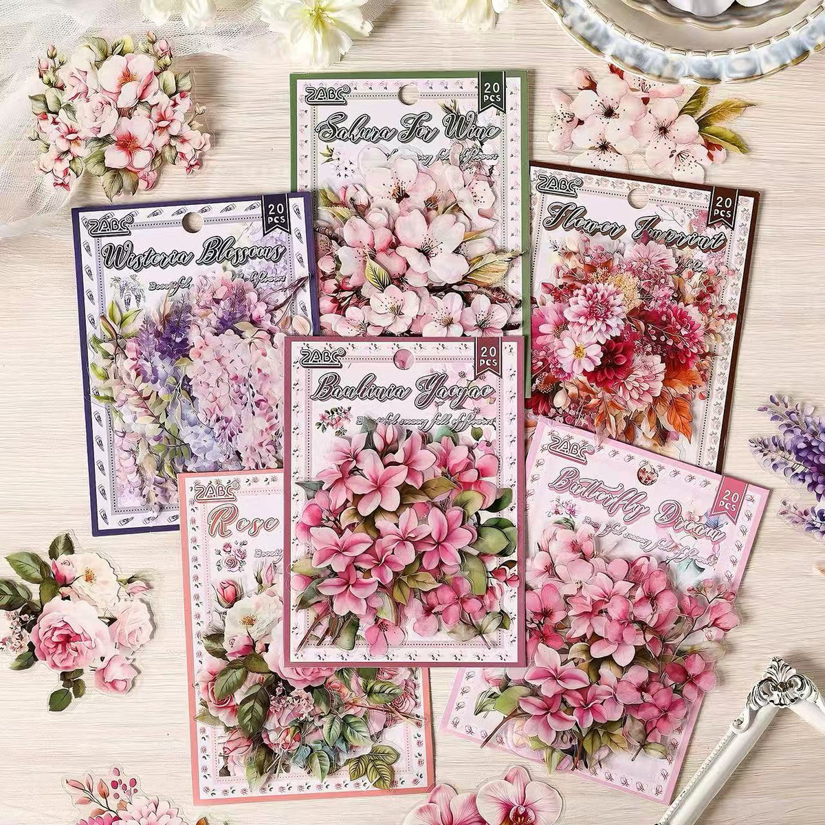 Multi-Species Flower PET Sticker