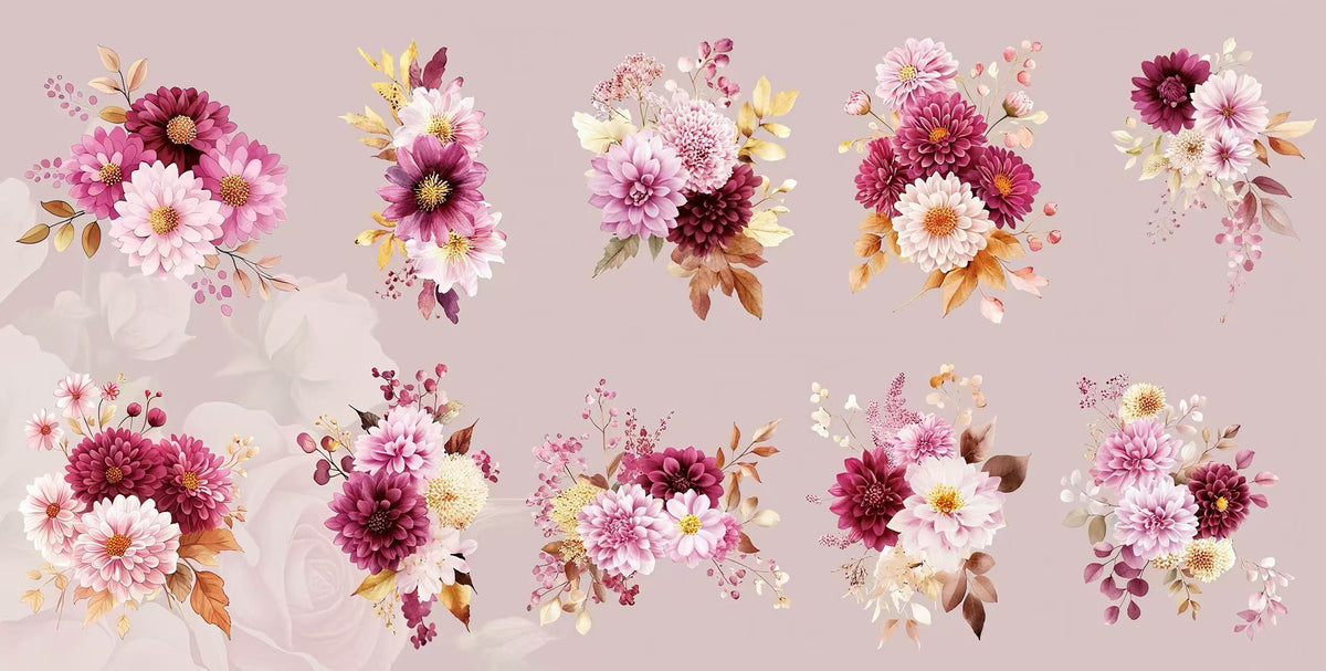 Multi-Species Flower PET Sticker
