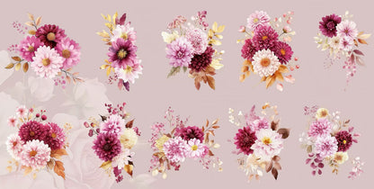 Multi-Species Flower PET Sticker