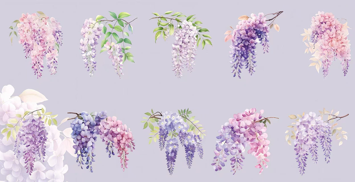 Multi-Species Flower PET Sticker