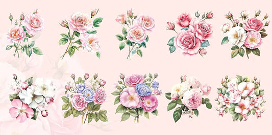 Multi-Species Flower PET Sticker
