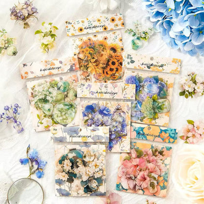 Floral in Glass Bottle PET Journal Sticker