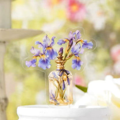 Floral in Glass Bottle PET Journal Sticker
