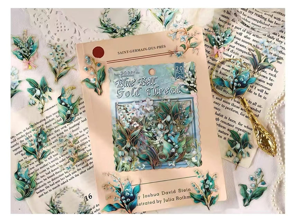 Soft Tone Floral Bouquet PET Sticker