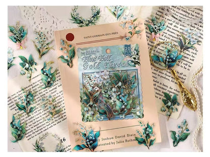 Soft Tone Floral Bouquet PET Sticker