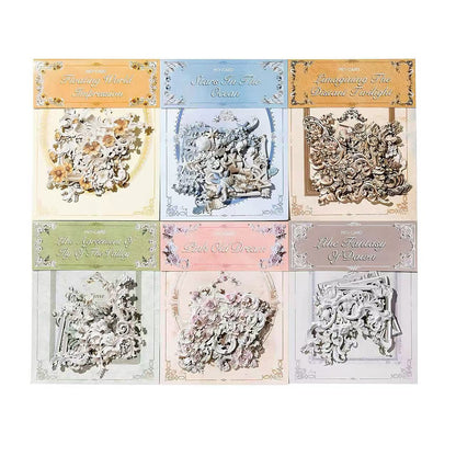 3D Relief Floral Border Scrapbook Sticker