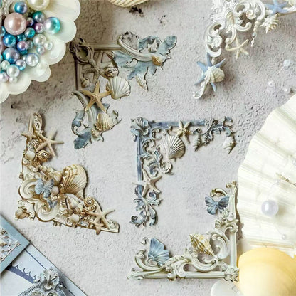 3D Relief Floral Border Scrapbook Sticker