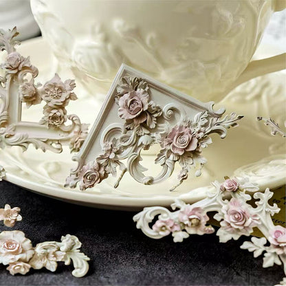 3D Relief Floral Border Scrapbook Sticker