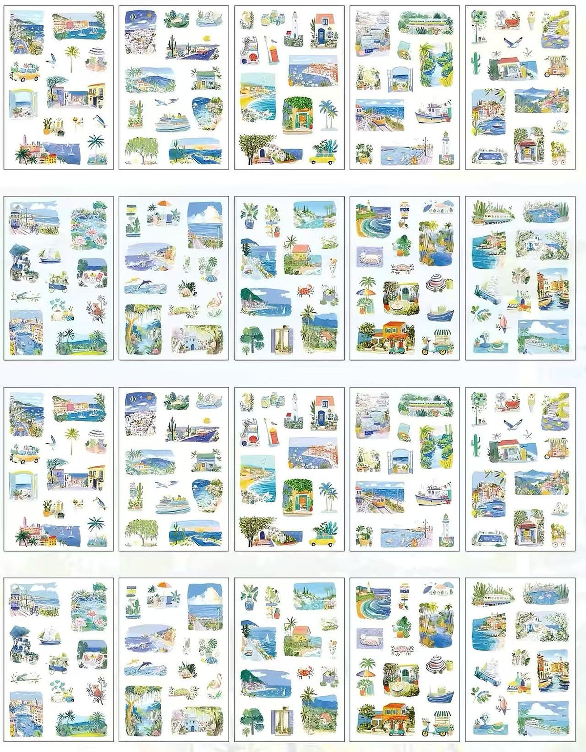 Seasonal Scenery PET & Washi Journal Sticker