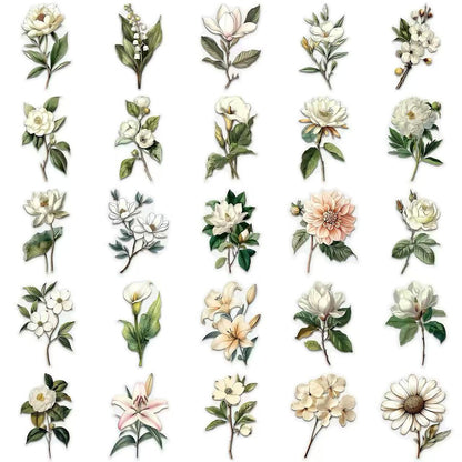 Individual Decorative Floral PET Sticker