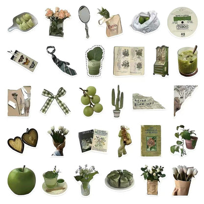 Green Aesthetic PET Sticker