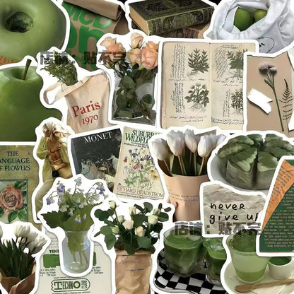 Green Aesthetic PET Sticker
