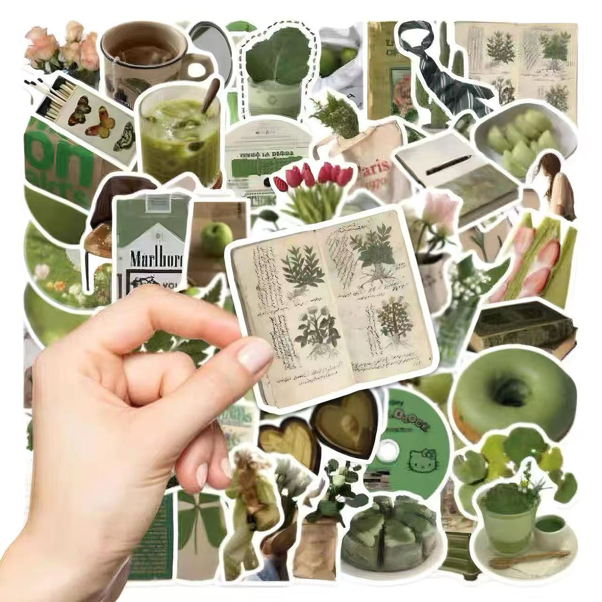 Green Aesthetic PET Sticker