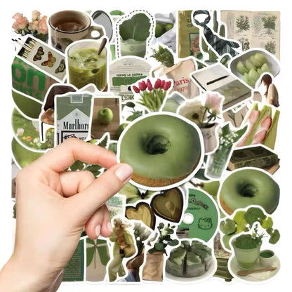 Green Aesthetic PET Sticker